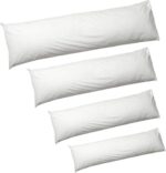 White Bolster Pillow Small Double 4ft - Image 5