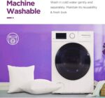 Throw Pillow Inserts White 18 x 18 - Pack of 4 - Image 3